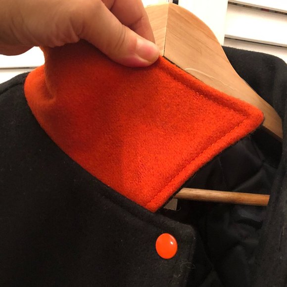 Hewitt vintage men varsity black leather and fabric jacket, XL - Picture 14 of 14